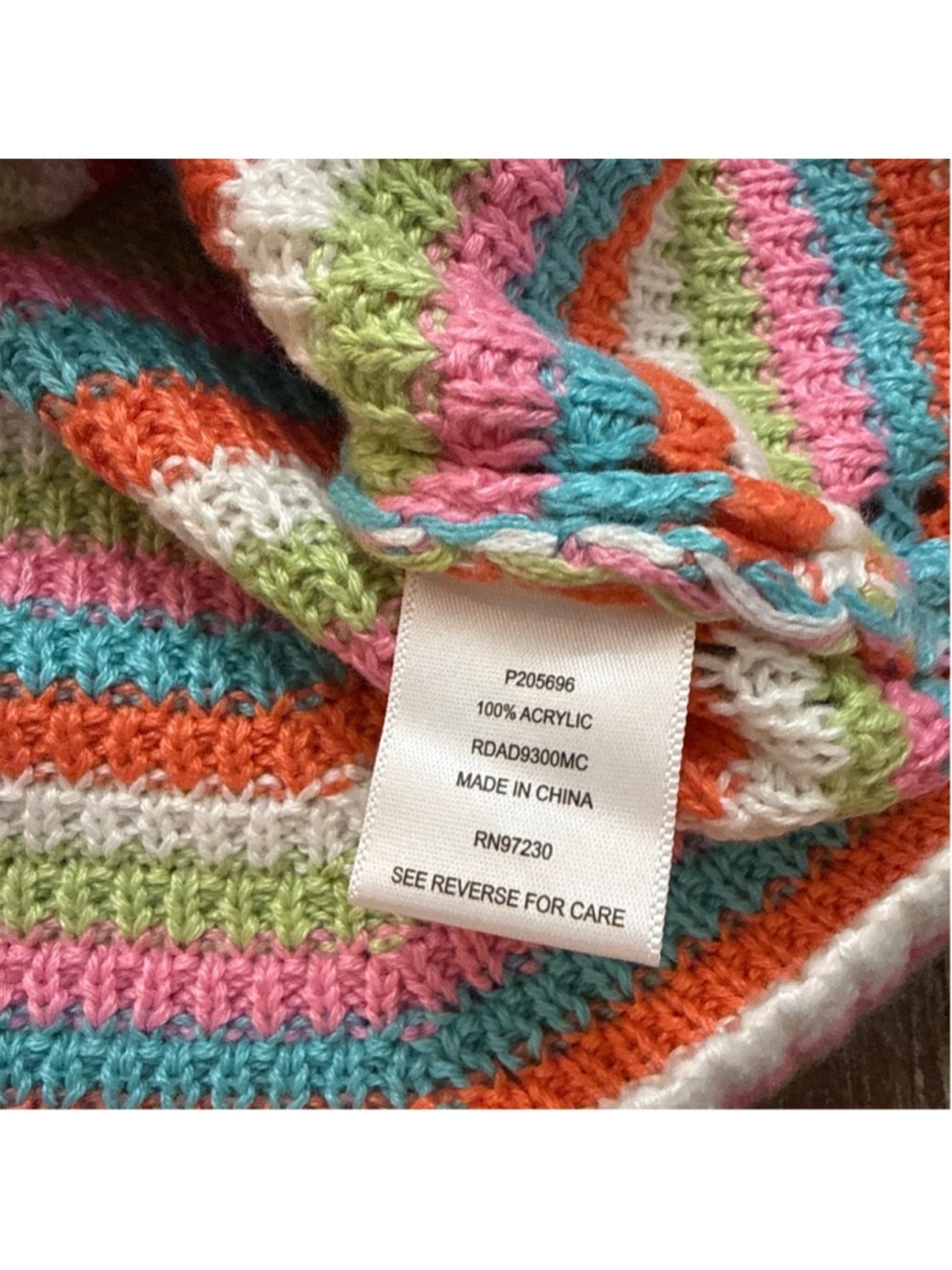 Crave Fame XL Rainbow Chevron Crochet Knit Mini Dress - Picture 6 of 11